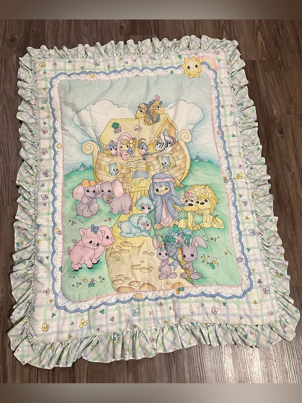 Vintage Precious Moments Baby Blanket